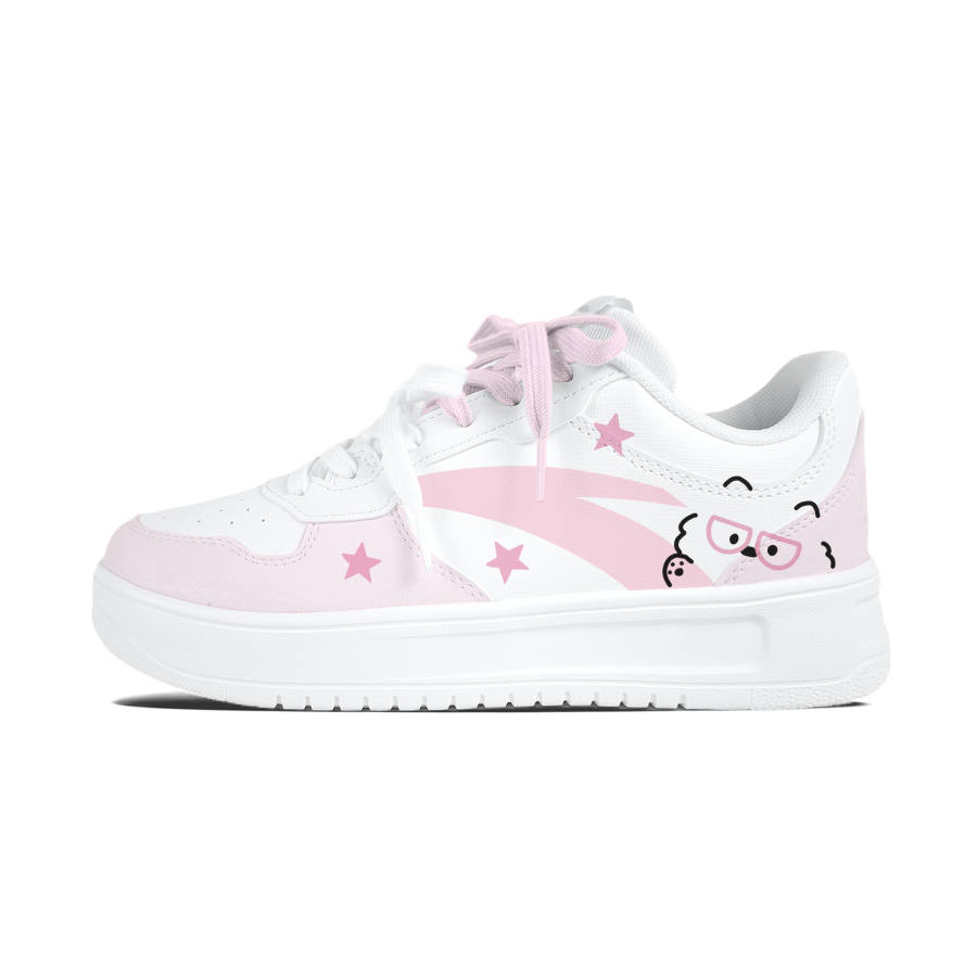 ANTA Easy Skateboard Shoes Unisex Low Top Pink