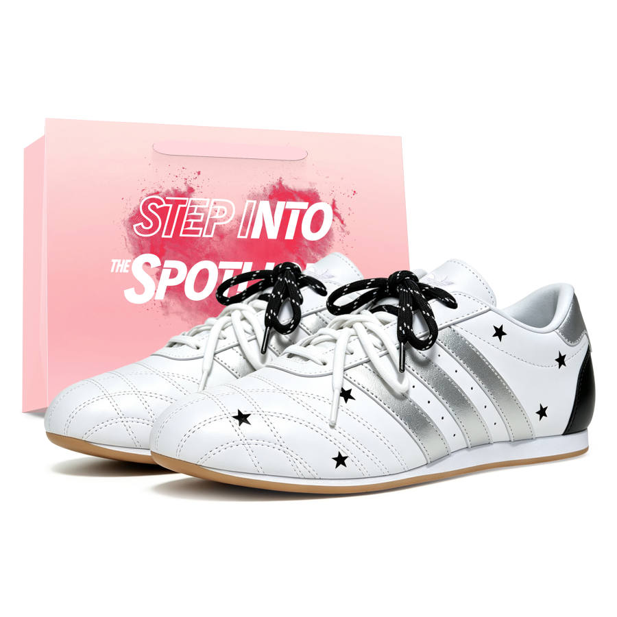 Adidas Originals Taekwondo Casual Shoes Unisex Low Top White Black Silver Colorway