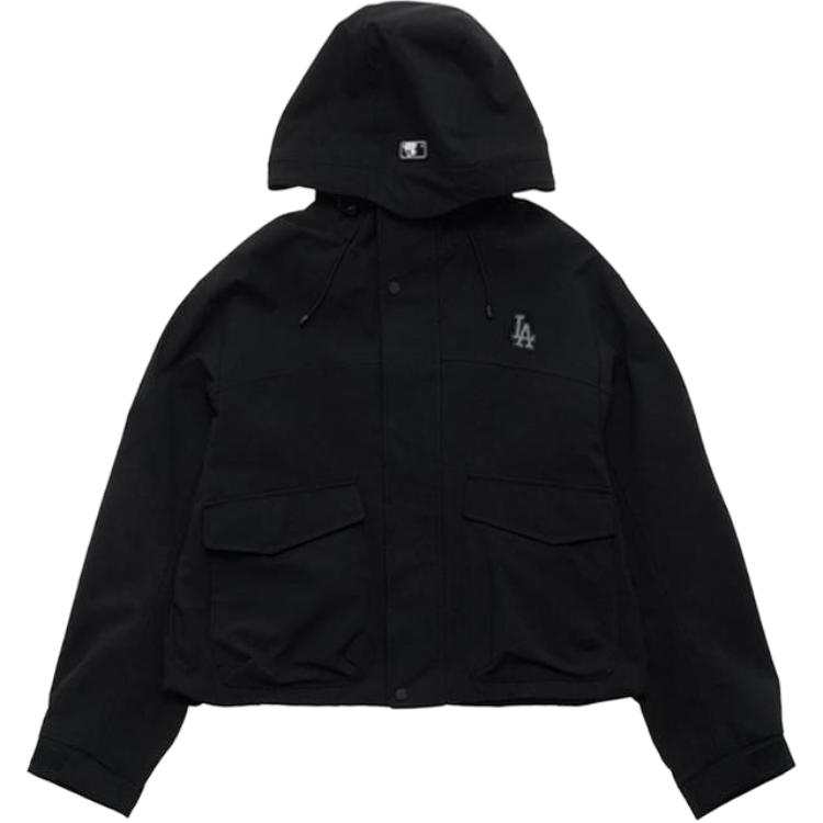 MLB Jackets Women's Black Hooded Detachable Moderate