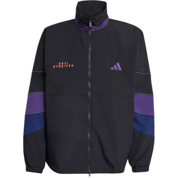 Adidas Adidas BRAND LOVE Jackets Men's Black Stand Collar Moderate