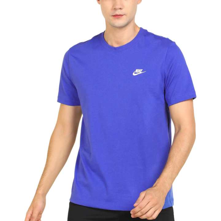 Nike Nike T Shirts Men's Blue Crew Neck Moderate