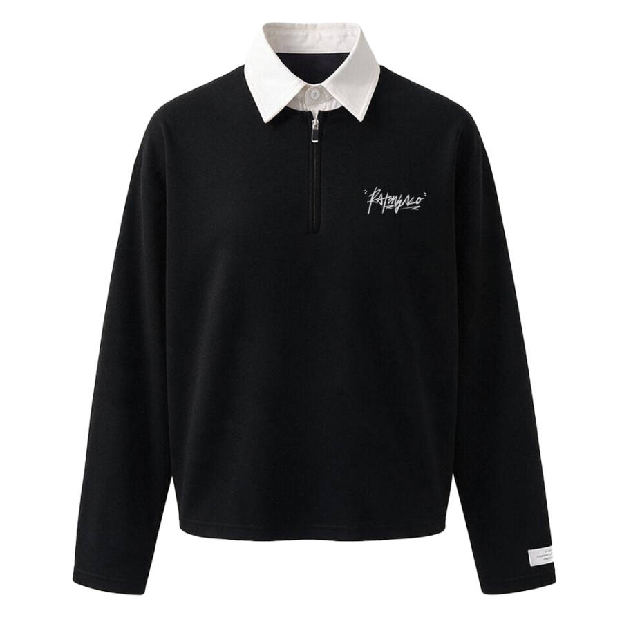 PAL ONGACO Sweatshirts Unisex Polo Collar Moderate