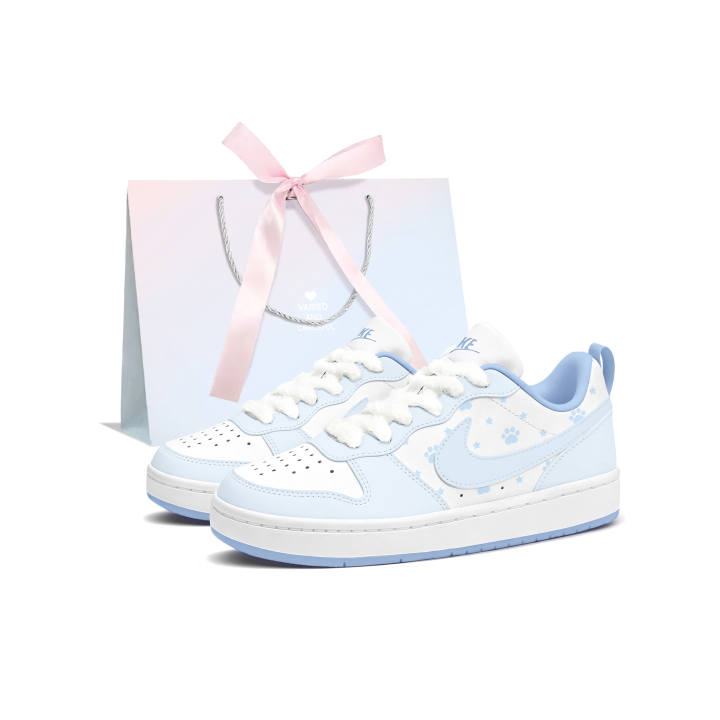 Nike Nike Court Borough Skateboard Shoes Women's Low Top Blue