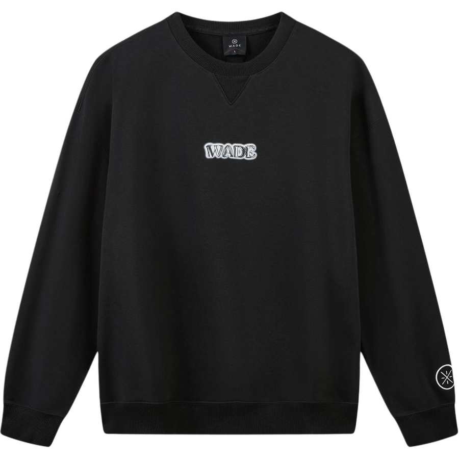 Li-Ning Li Ning Sweatshirts Men's Black Crew Neck Moderate Straight Fit