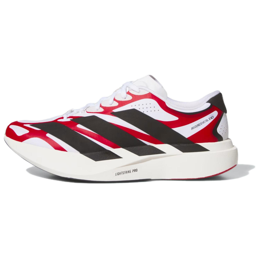 Adidas Adidas Adizero Evo SL Running Shoes Unisex Low Top Cloud White/Team Power Red/Core Black