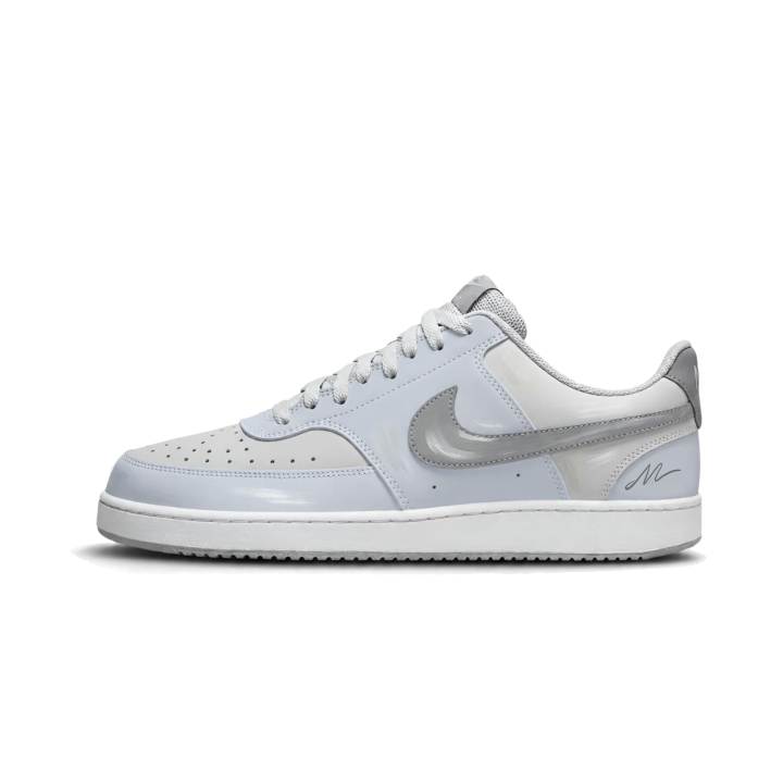 Nike Nike Court Vision Skateboard Shoes Unisex Low Top Light Blue Gray