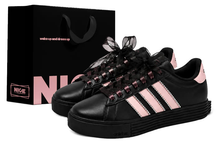 Adidas Adidas Daily 4.0 Skateboard Shoes Unisex Low Top Pink