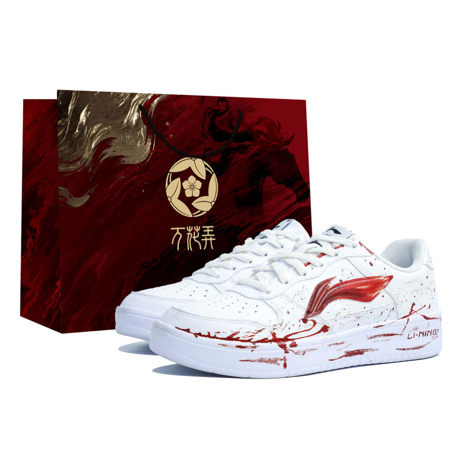 Li-Ning Li Ning Floating Boat Slip Resistant Abrasion Resistant Low top Skateboard Shoes Men's White