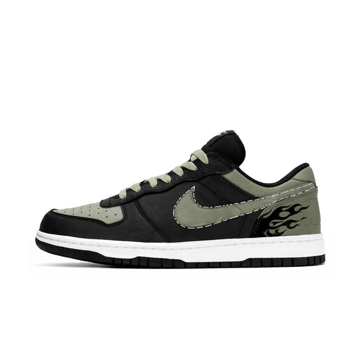 Nike Nike Dunk Skateboard Shoes Men's Low Top Black/Green/White