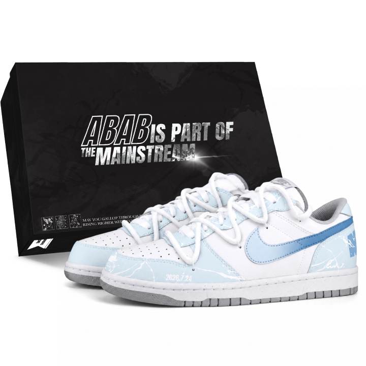 Nike Nike Dunk Skateboard Shoes Men's Low Top Blue/White