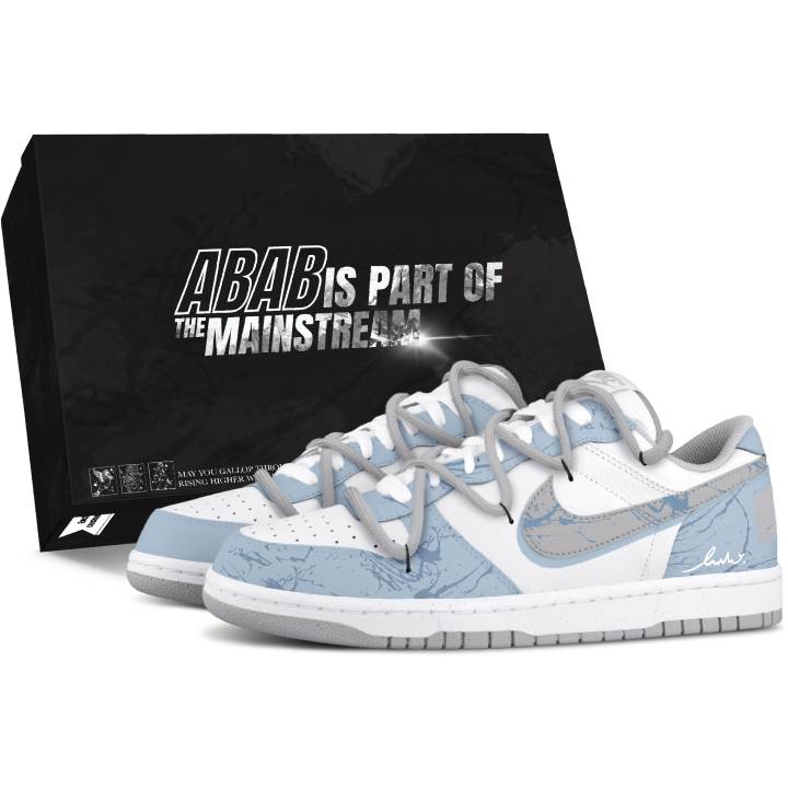 Nike Nike Dunk Skateboard Shoes Men's Low Top Blue/Gray