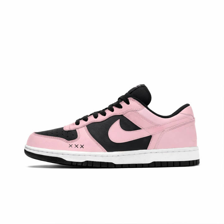 Nike Nike Dunk Skateboard Shoes Men's Low Top Black/White/Pink