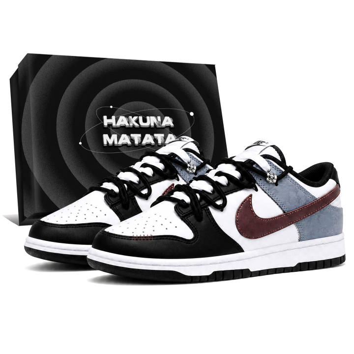 Nike Nike Dunk Skateboard Shoes Unisex Low Top Black Blue