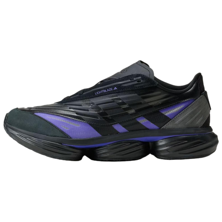 Adidas Adidas LIGHTBLAZE Running Shoes Men's Low Top Core Black/Sun Purple