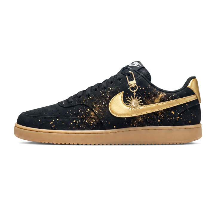 Nike Nike Court Vision Skateboard Shoes Unisex Low Top Gold/Black