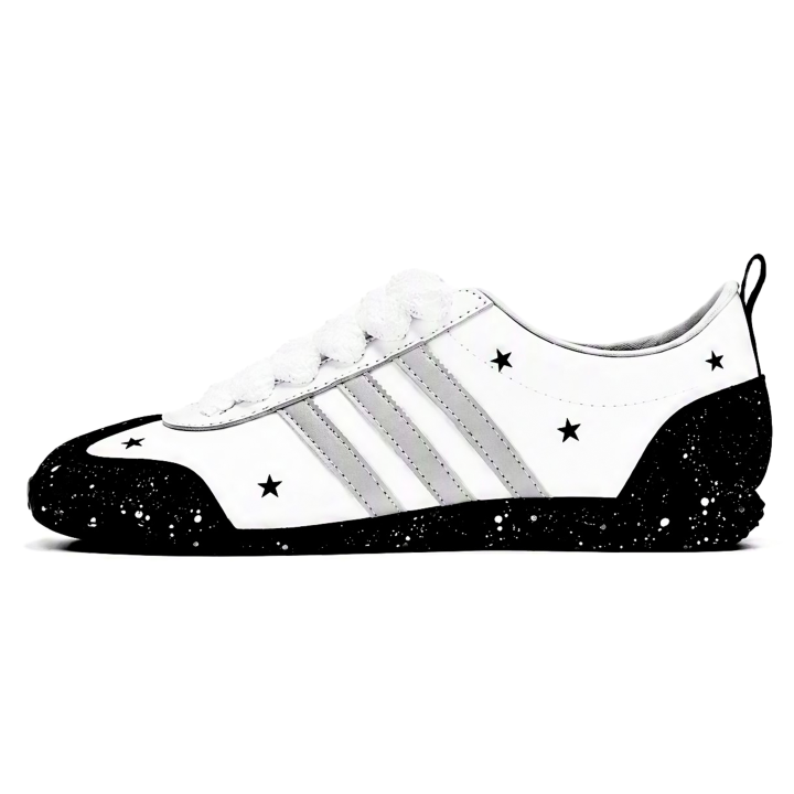 Adidas Adidas VS JOG 2.0 German Army Trainers Unisex Low Top Black/White