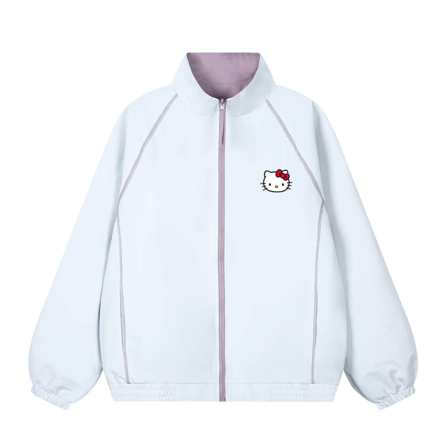 Sanrio Hello Kitty Jackets Unisex Stand Collar Moderate Straight Fit