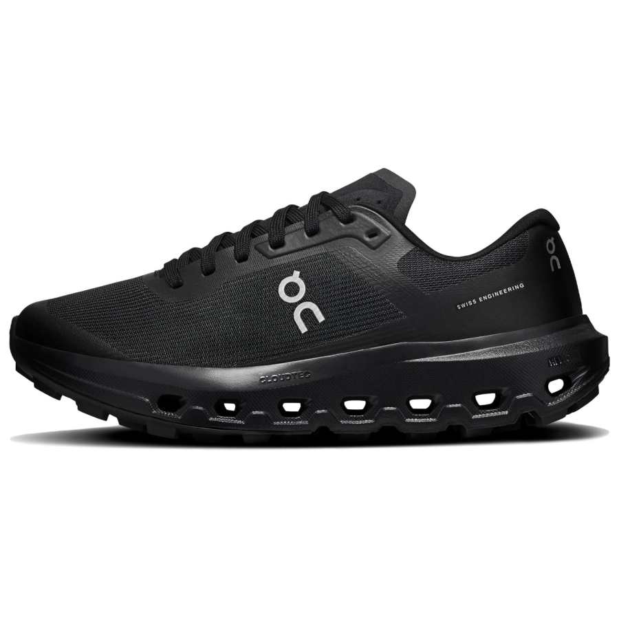On On Trail Running Shoes Women's Low Top Black