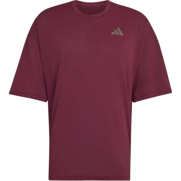 Adidas Adidas Tennis Tops Men's Burgundy Crew Neck Moderate
