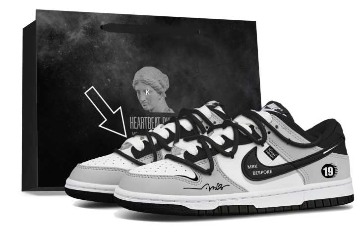 Nike Nike Dunk Skateboard Shoes Unisex Low Top Gray White