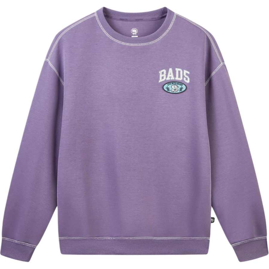 Li-Ning Li Ning Basketball Collection Sweatshirts Men's Ore Purple Crew Neck Moderate Straight Fit