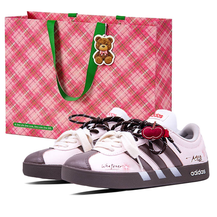 Adidas Adidas VL COURT 2.0 German Army Trainers Unisex Low Top Pink