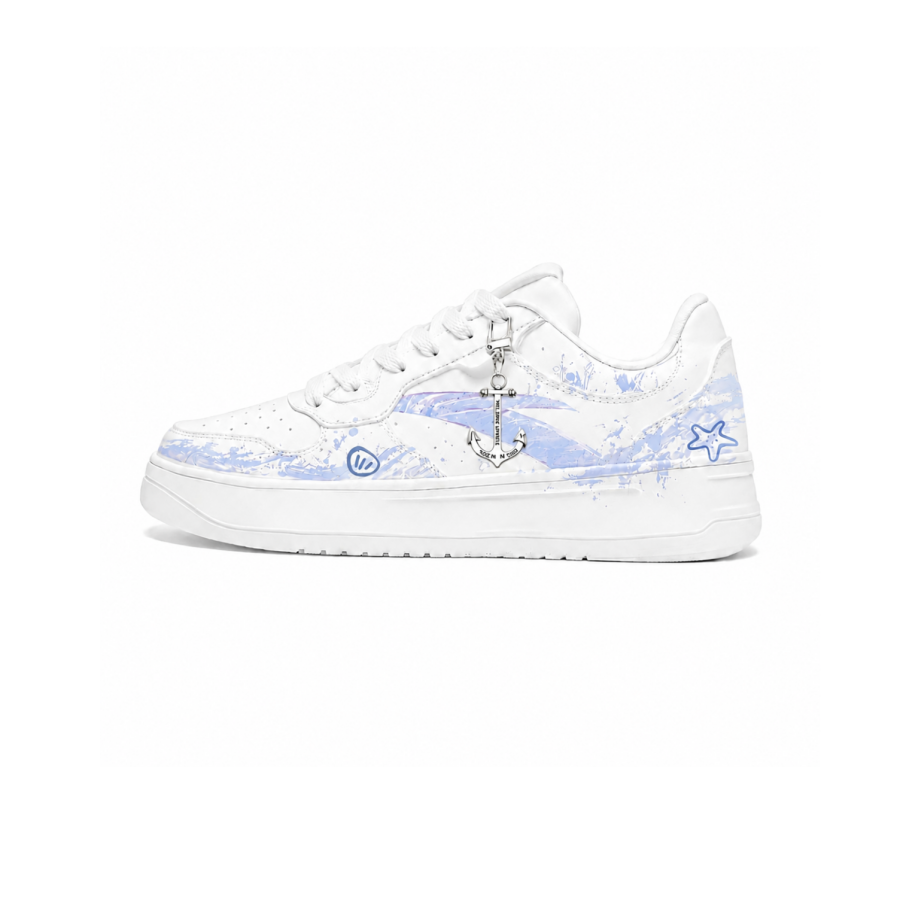 ANTA Easy Skateboard Shoes Unisex Low Top White