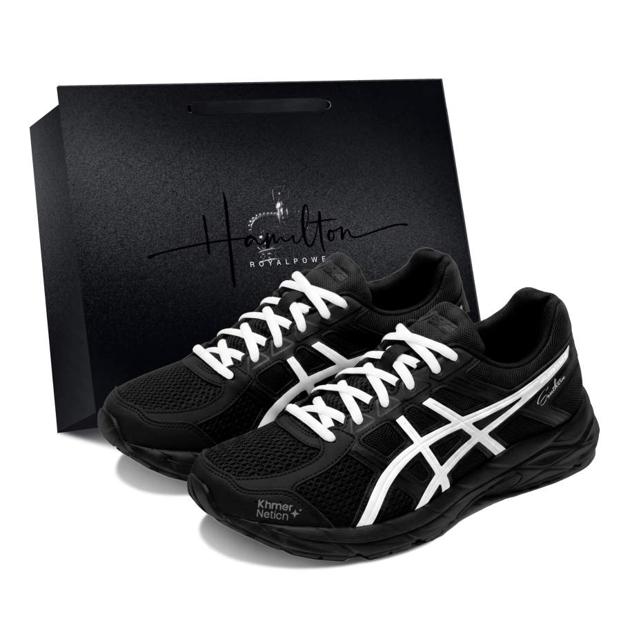 ASICS Gel Contend 4 Running Shoes Unisex Low Top Black & White