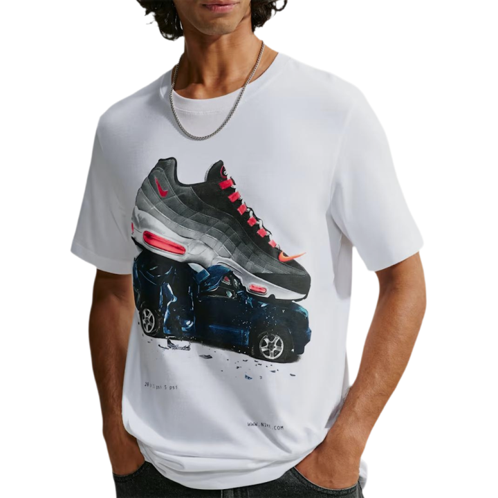 Nike Nike Sportswear T Shirts Men's White Crew Neck Moderate