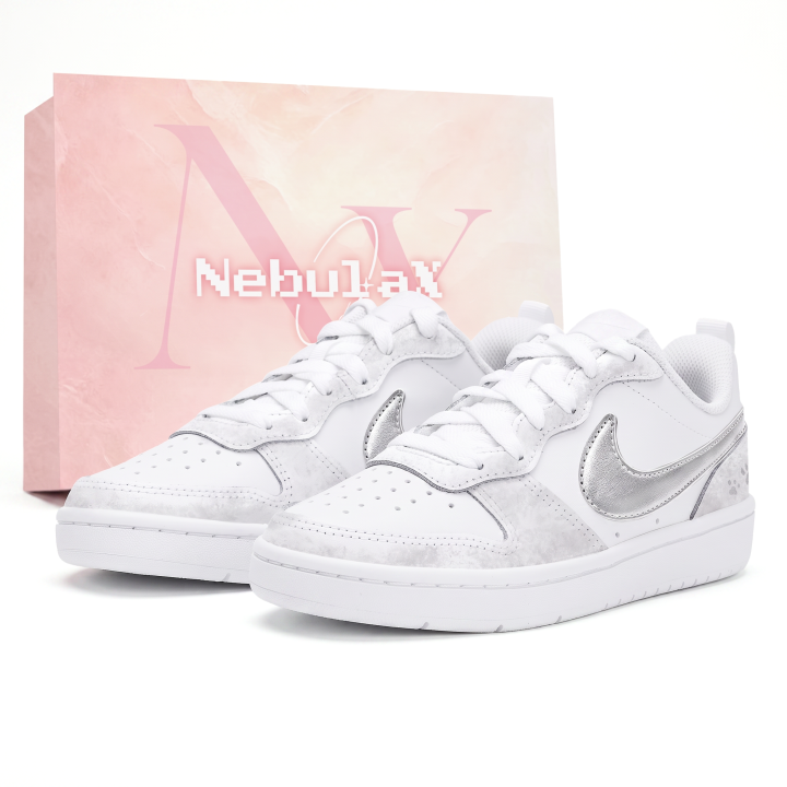 Nike Nike Court Borough Skateboard Shoes Women's Low Top Silver/Gray