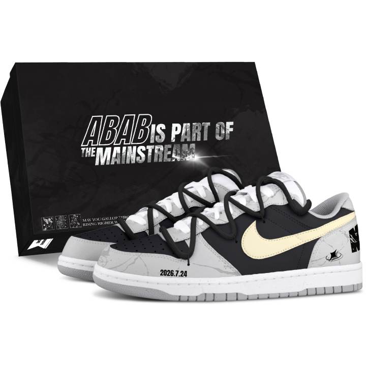 Nike Nike Dunk Skateboard Shoes Men's Low Top Black/Gray