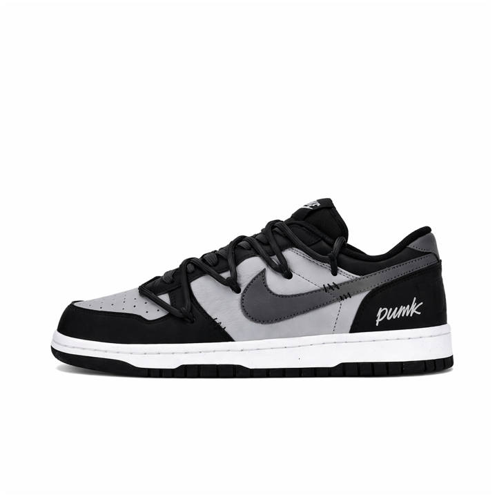 Nike Nike Dunk Skateboard Shoes Men's Low Top Black/Gray/White