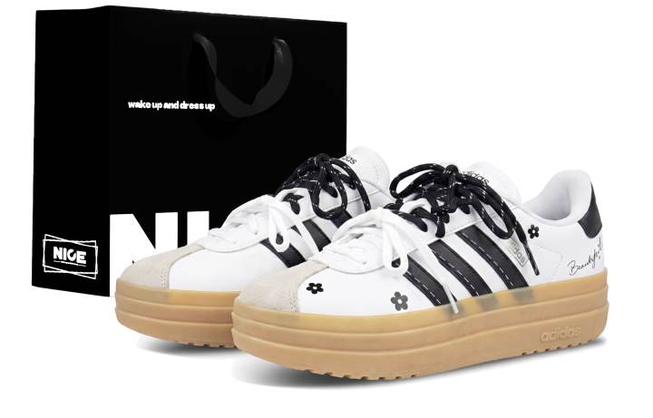 Adidas Adidas VL Court Bold German Army Trainers Women's Low Top White Black Multicolor Medium Pips Rubber Platform