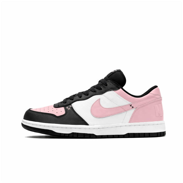 Nike Nike Dunk Skateboard Shoes Men's Low Top Black/White/Pink