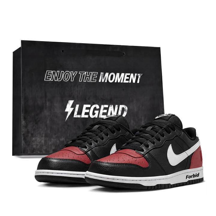 Nike Nike Dunk Skateboard Shoes Men's Low Top Black/Red/White