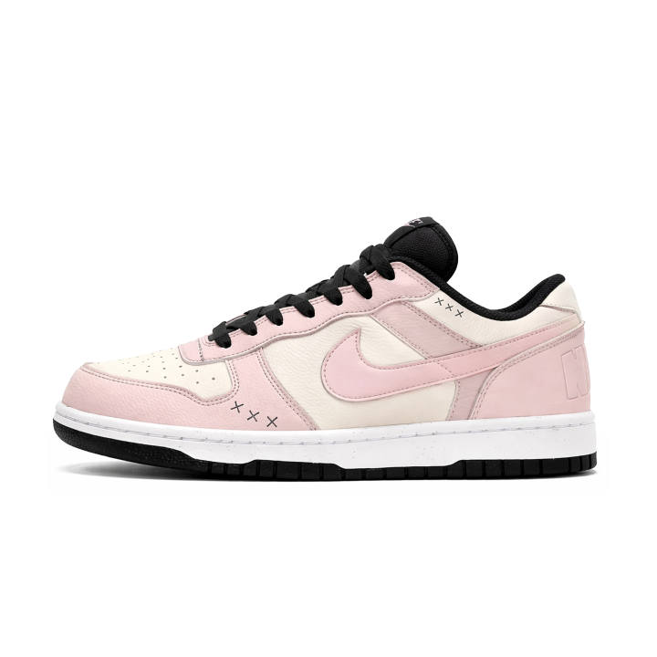Nike Nike Dunk Skateboard Shoes Men's Low Top Black/White/Pink