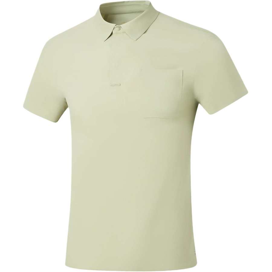 Li-Ning Li Ning Gold Logo | Polo Shirts Men's Celadon Polo Collar Moderate Straight Fit