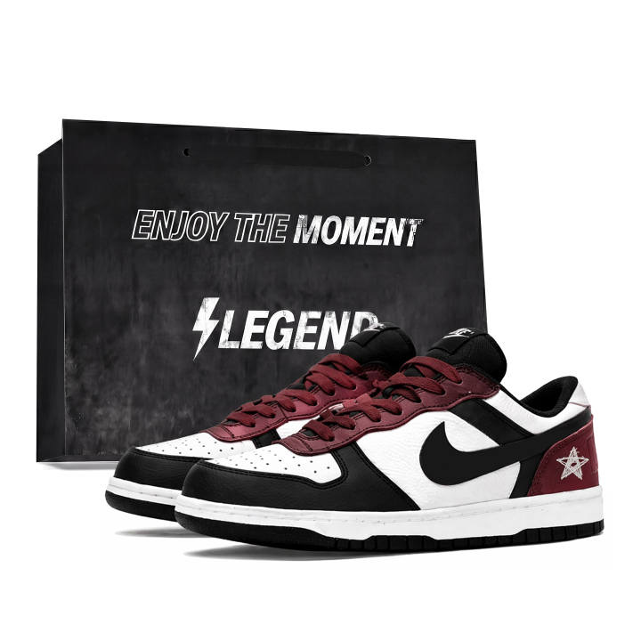 Nike Nike Dunk Skateboard Shoes Men's Low Top Black/Red/White