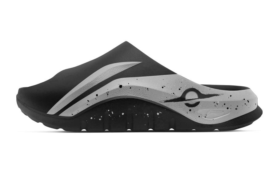 Li-Ning Li Ning Slide Slippers Unisex Gray/White