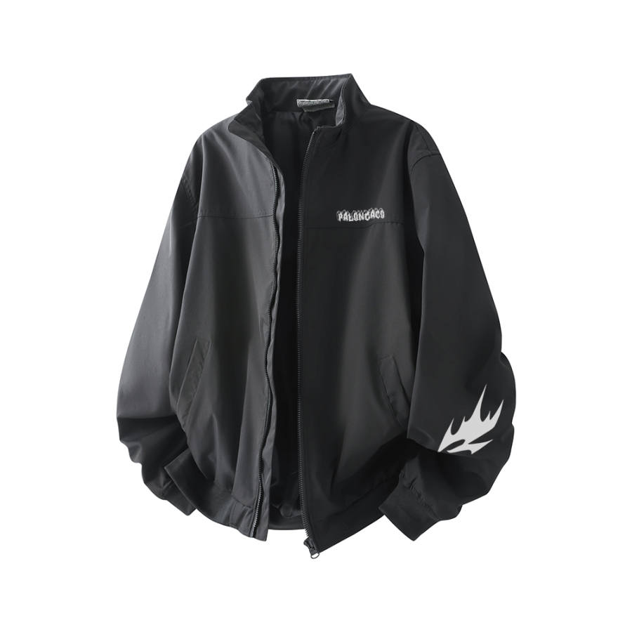 PAL ONGACO Jackets Unisex Stand Collar Moderate Straight Fit