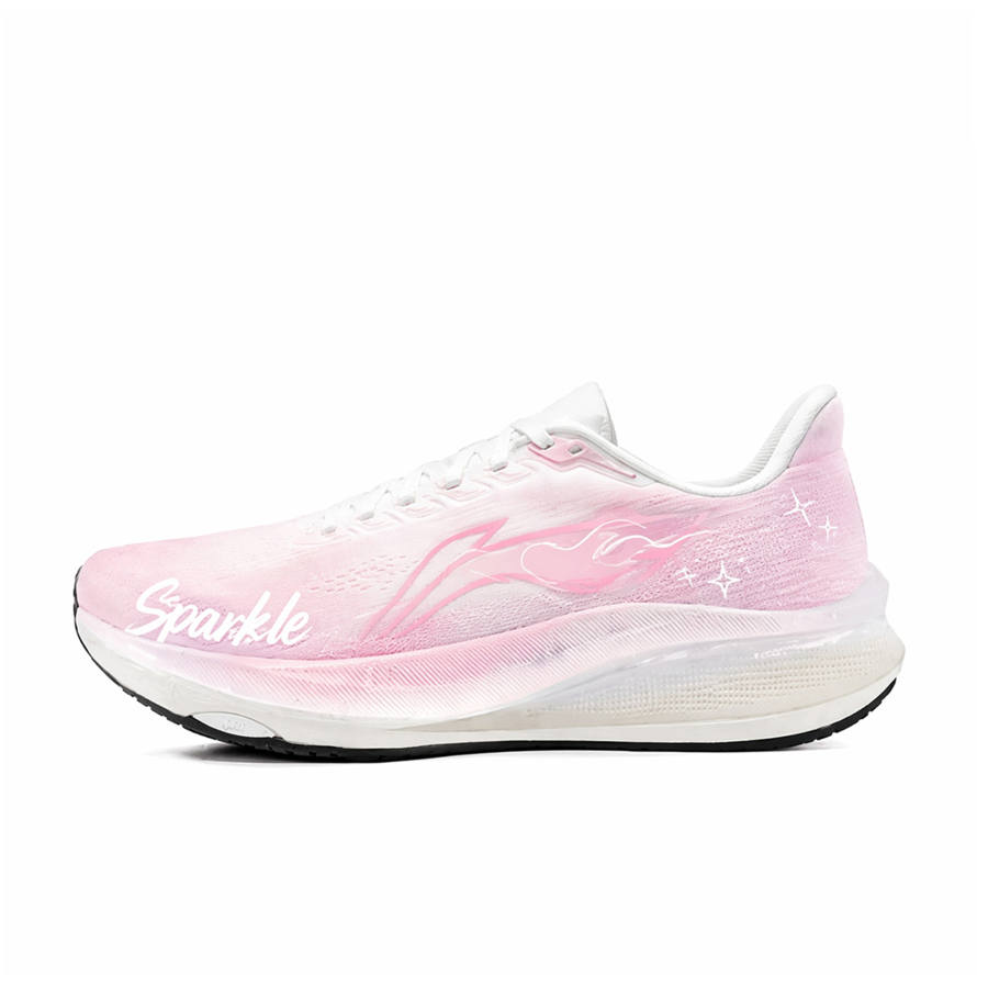 Li-Ning Li Ning Running Shoes Men's Low Top White/Pink