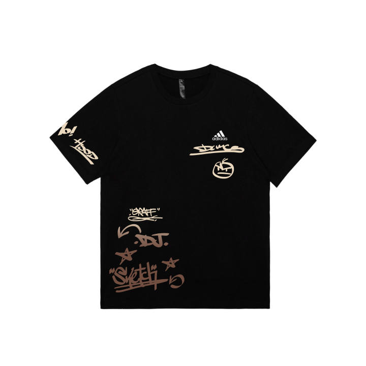 Adidas Adidas MUST HAVES T Shirts Unisex Black Crew Neck Moderate