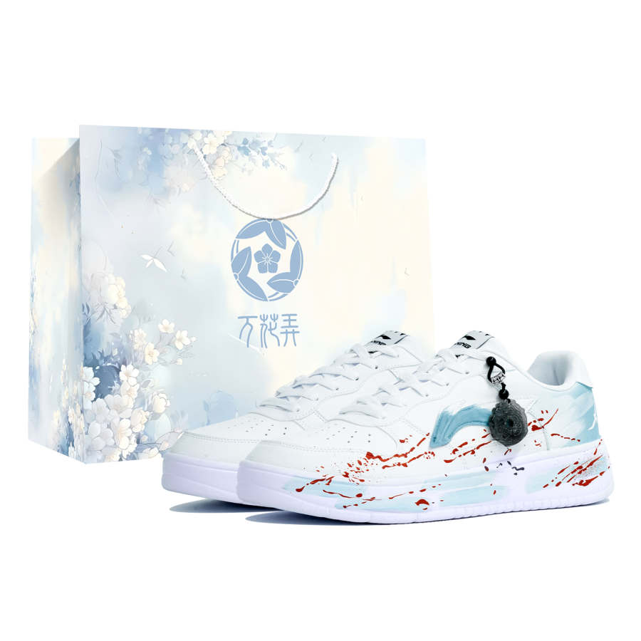 Li-Ning Li Ning Floating Boat Slip Resistant Abrasion Resistant Low top Skateboard Shoes Men's White