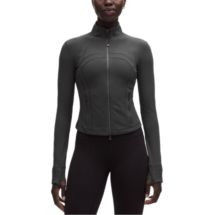Lululemon Define Jackets Women's Graphite Gray/Ggre Stand Collar Moderate