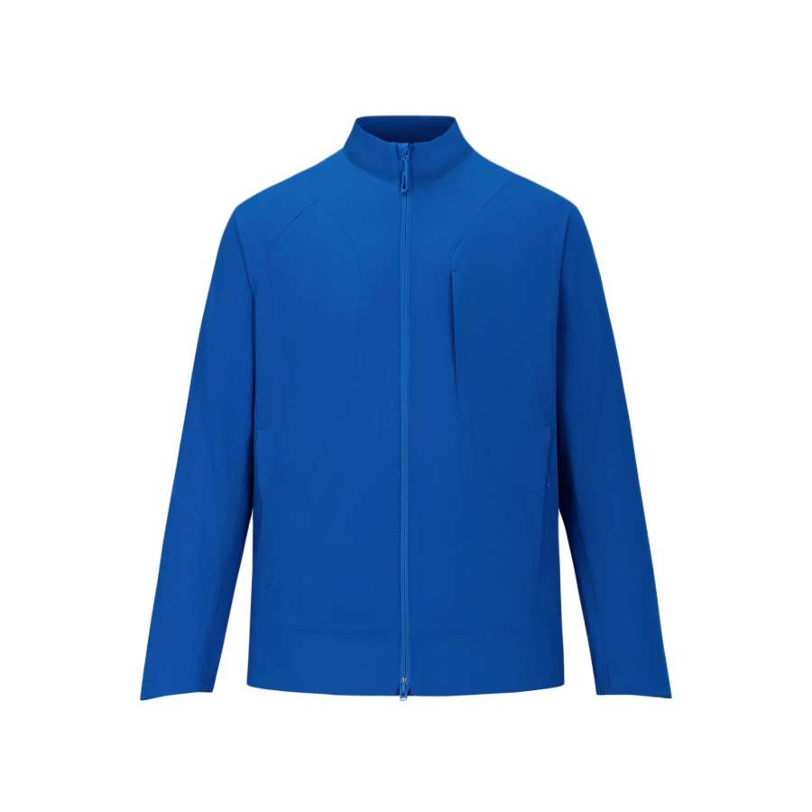 SALOMON Jackets Men's Whale Blue Stand Collar Moderate