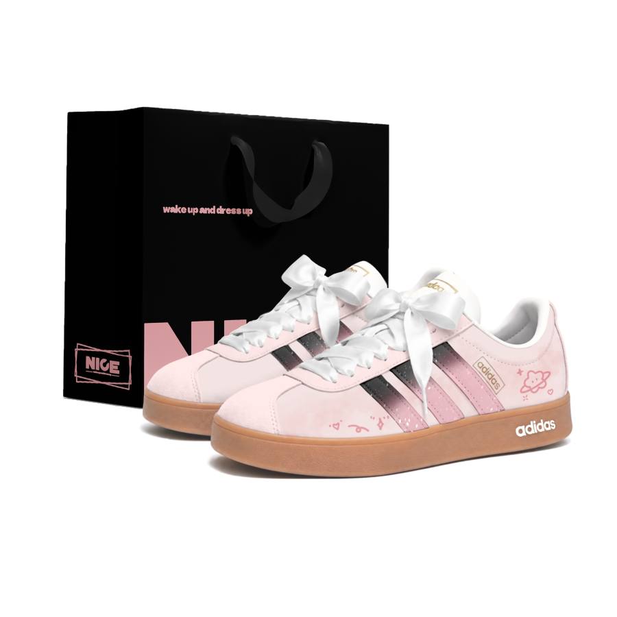 Adidas Adidas VL COURT 2.0 German Army Trainers Women's Low Top Pink