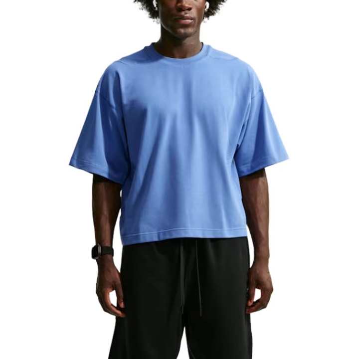 Nike Nike Quick Dry T Shirts Men's Storm Indigo Crew Neck Moderate