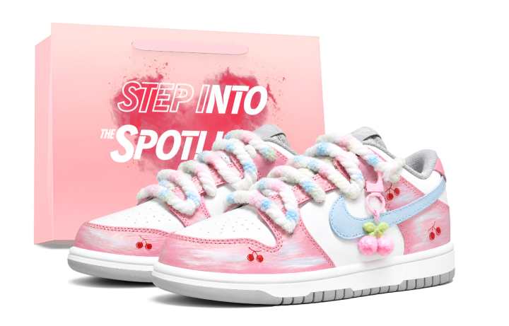 Nike Nike Dunk Skateboard Shoes Women's Low Top White Blue