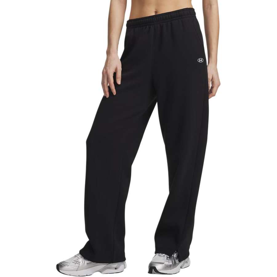 Under Armour Rival Casual Pants Women's Ultimate Black/White 008 Moderate Straight Fit Pants
