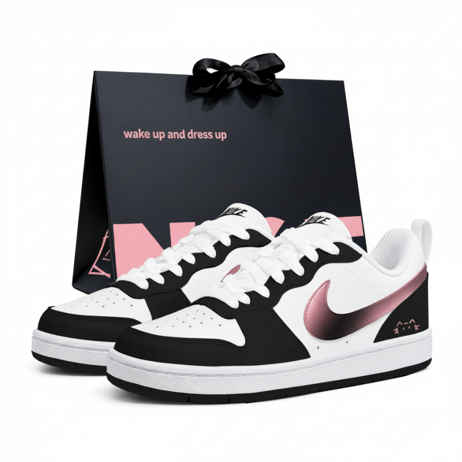Nike Nike Court Borough Skateboard Shoes Women's Low Top Pink